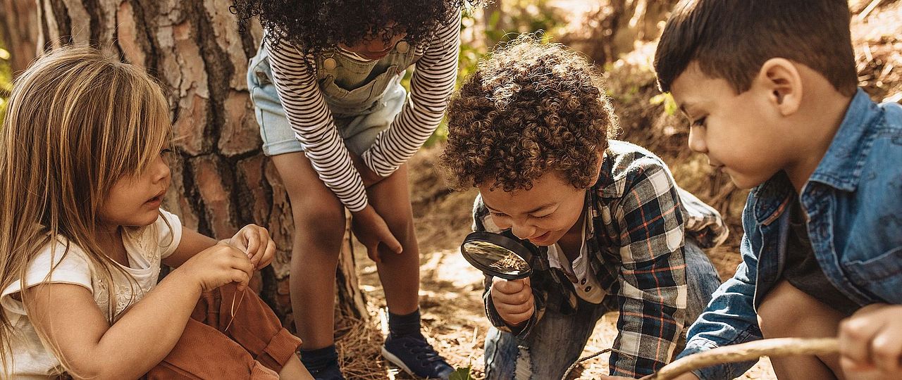 kids investigating