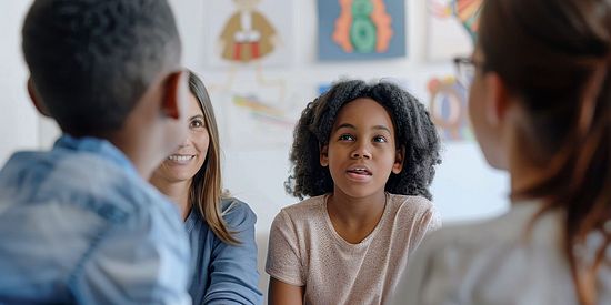 children discussing